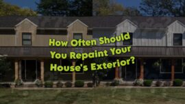 Image of Before and After House Painting in Article How Often Should You Repaint Your House's Exterior? By Century Painting in North Carolina