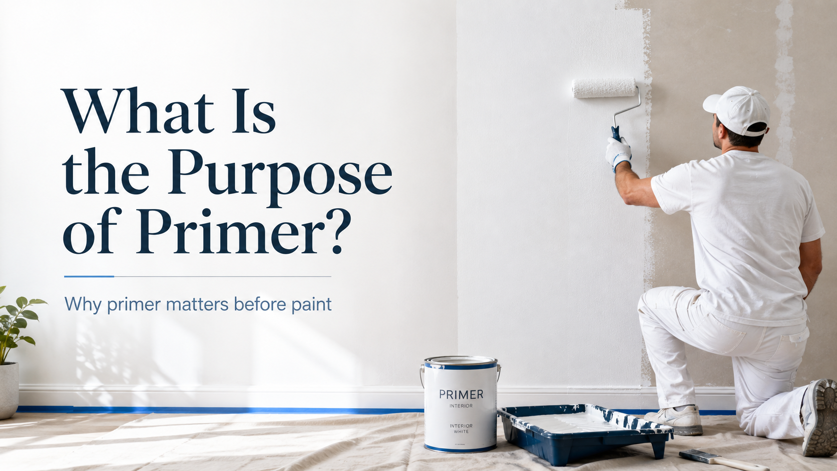 What is the purpose of primer before painting a wall.